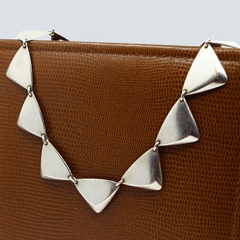 Hans Hansen; A Danish design necklace of sterling silver, no. 319 Hans Hansen; A Danish design necklace of sterling silver, no. 319